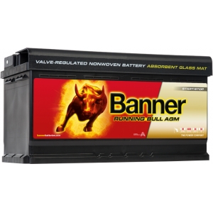 BANNER AKU RUNNING BULL AGM 92AH 354X175X190 - + 850A