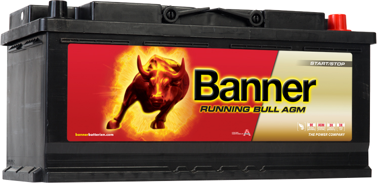 BANNER AKU RUNNING BULL AGM 105AH 394X175X190 - + 950A