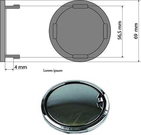 KAPSEL 69MM (LOGOTA) AUDI OE-VELJELE (OE-NR:8T0 601 170 A)