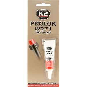 K2 PROLOK W271 HIGH STRENGHT ANAEROOBNE PUNANE KEERMELIIM 6ML