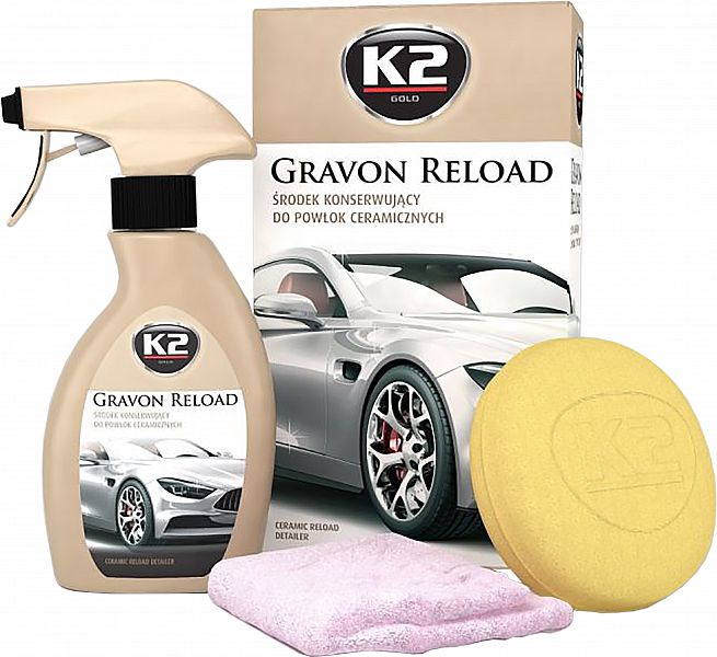 K2 GRAVON RELOAD KERAAMILINE HOOLDUS- JA KAITSEVAHA 250ML / PIHUSTI KOMPLEKT