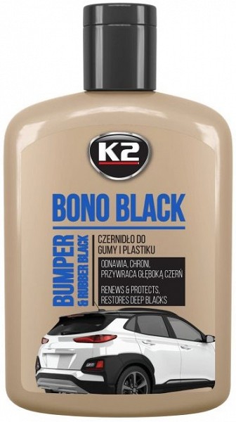 K2 BONO BLACK PLASTI- JA KUMMIHOOLDUS 200ML