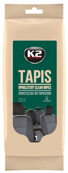 K2 TAPIS UPHOLSTERY CLEAN WIPES TEKSTIILI PUHASTUSLAPID 24TK