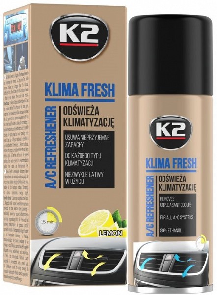 K2 KLIMA FRESH LEMON KONDITS. / KLIIMASÜST. PUHASTAJA 150ML / AE