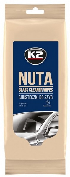 K2 NUTA GLASS CLEANER WIPES KLAASIPUHASTUSLAPID 24TK