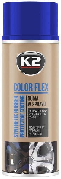 K2 COLOR FLEX EEMALDATAV KUMMISPREI SININE 400ML / AE