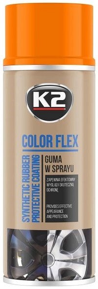 K2 COLOR FLEX EEMALDATAV KUMMISPREI ORANZ 400ML / AE