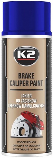 K2 BRAKE CALIPER PAINT +260°C KUUMAKINDEL VÄRV SININE 400ML / AE