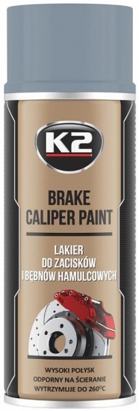 K2 BRAKE CALIPER PAINT +260°C KUUMAKINDEL VÄRV HÕBEDANE 400ML / AE