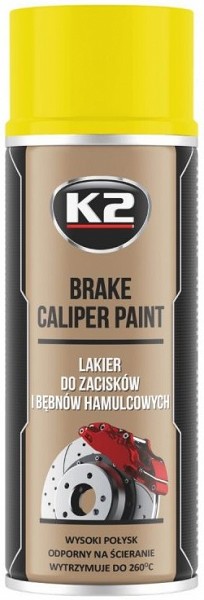 K2 BRAKE CALIPER PAINT +260°C KUUMAKINDEL VÄRV KOLLANE 400ML / AE