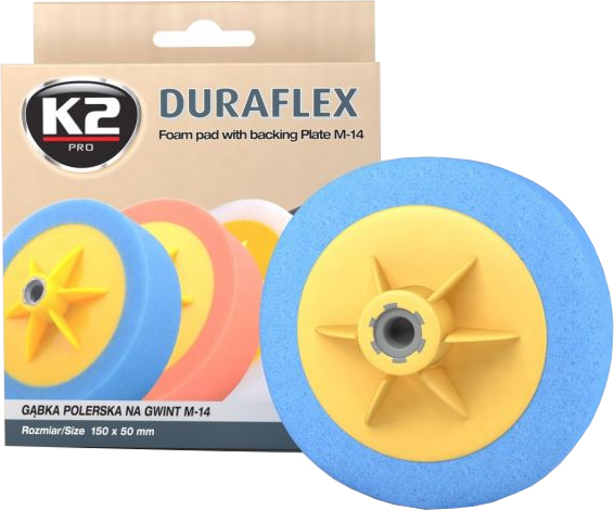 K2 DURAFLEX BLUE HARD ABRASIVE POLEERIMISPADI 150X50MM M14