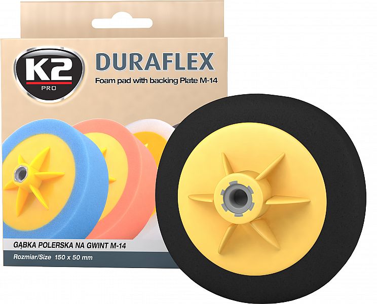 K2 DURAFLEX BLACK FINISHING POLEERIMISPADI 150X50MM M14