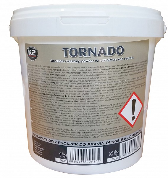 K2 TORNADO POLSTRIPUHASTUSVAHEND 1KG (PESUPULBER)