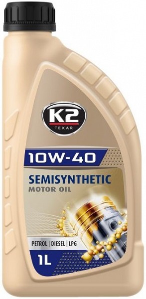 K2 TEXAR 10W40 SEMISYNTHETIC XL SL / CF / CF-4 1L (POOLSÜNT.)