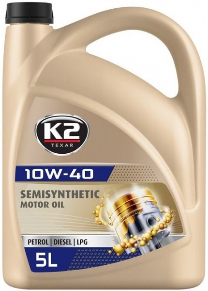 K2 TEXAR 10W40 SEMISYNTHETIC XL SL / CF / CF-4 5L (POOLSÜNT.)