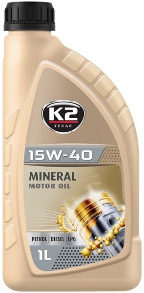 K2 TEXAR 15W40 MINERAL SL / CF / CF-4 1L (MINERAAL)