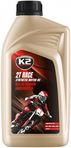 K2 2T RACE SYNTHETIC MOTOR OIL 2T MOOTORIÕLI PUNANE 1L (TÄISSÜNT.)