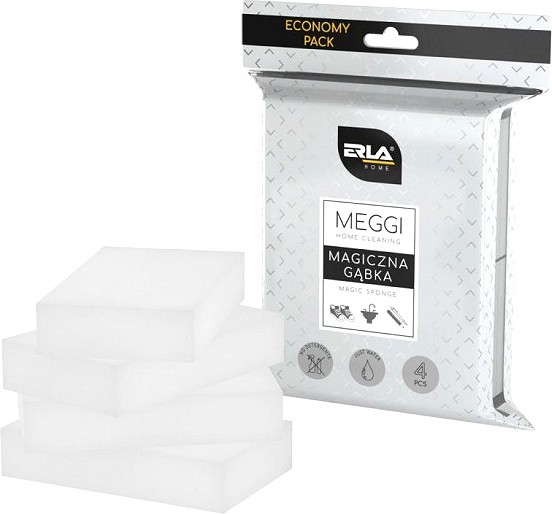 ERLA MEGGI MAGIC SPONGE UNIVERSAALNE PUHASTUSKÄSN 10X6X2CM 4TK