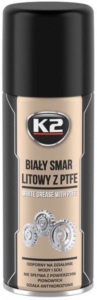 K2 WHITE GREASE PTFE VALGE MÄÄRE 400ML / AE