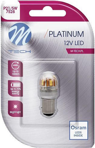 12V / 24V BAY15D LED PIRN 3.3W P21 / 5W CANBUS PLATINUM BLISTER 1TK (OSRAM) M-TECH