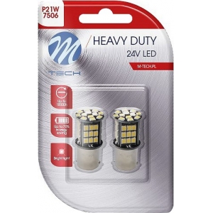 24V BA15S LED PIRN 9.6W P21W CANBUS HEAVY DUTY BLISTER 2TK M-TECH