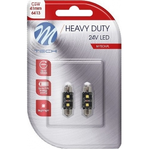24V SV8.5-8 LED PIRN 3.2W 41MM C5W CANBUS HEAVY DUTY BLISTER 2TK M-TECH