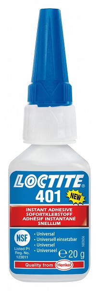 LOCTITE 401 KIIRLIIM RASKESTILIIMITAVATELE MATERJALIDELE 20G / PUDEL