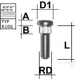 TIKKPOLT TP12X1.50 / 33 / 14.3 (P47. D14.3) M1215RE42T