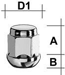 MUTTER PKM12X1.25 / 30 / 19 (KINNINE. P30. CH19) (PK / R12) INOX PEA