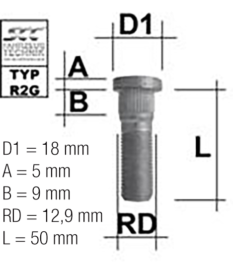 TIKKPOLT TP12X1.25 / 40 / 12.9 (P55 / 50 / 40. D12.90) M11225RE501