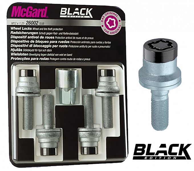 LUKUSTUSP. MCGARD (BLACK) PS12X1.25 / 34.5 / 17 (SEIBIGA. P34.5. CH17)