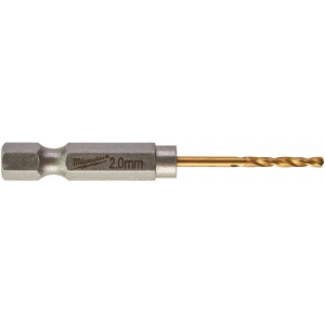 METALLIPUUR 2.0MM 2TK 1 / 4" LÖÖGIKINDEL SHOCKWAVE HSS-G TIN MILWAUKEE