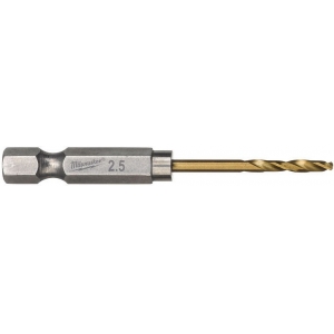 METALLIPUUR 2.5MM 2TK 1 / 4" LÖÖGIKINDEL SHOCKWAVE HSS-G TIN MILWAUKEE