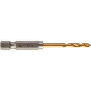 METALLIPUUR 3.2MM 2TK 1 / 4" LÖÖGIKINDEL SHOCKWAVE HSS-G TIN MILWAUKEE