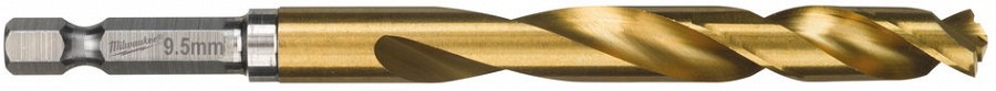 METALLIPUUR 9.5MM 1 / 4" LÖÖGIKINDEL SHOCKWAVE HSS-G TIN MILWAUKEE