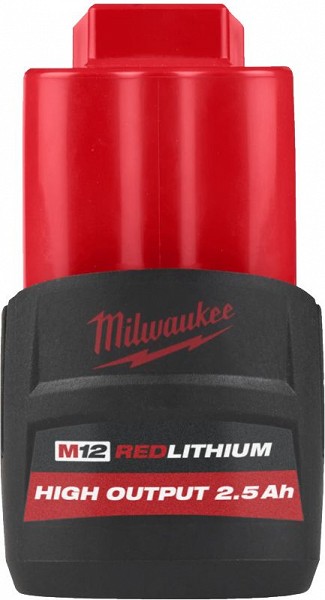 VARUAKU M12 HB2.5 2.5AH REDLITHIUM HIGH OUTPUT MILWAUKEE