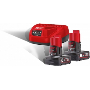 POWERPACK M12 NRG 2X6.0AH AKU JA LAADIJA MILWAUKEE