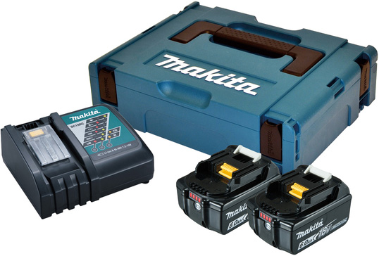 POWERPACK 18V. 2X6.0AH BL1860B. DC18RC. MAKPAC MAKITA