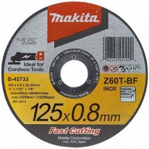 LÕIKEKETAS 125X0.8MM RST / METALL 12TK / PK MAKITA