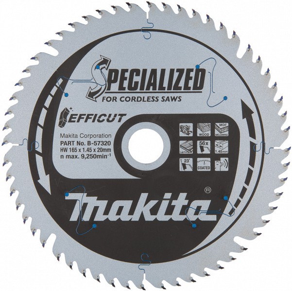 SAEKETAS 165X20X1.45MM 23° 56T MAKITA