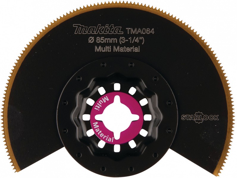 MULTITOOL SEGMENT SAETERA 85MM TMA064; BIM-TIN. STARLOCK. MULTI MATERIAL