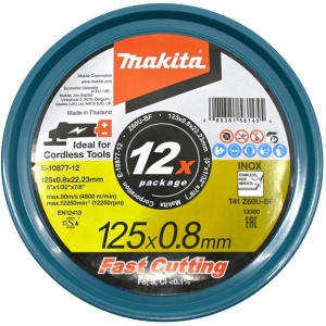 LÕIKEKETAS 125X0.8MM.Z60U-BF. RST /  METALL 12TK / PK MAKITA