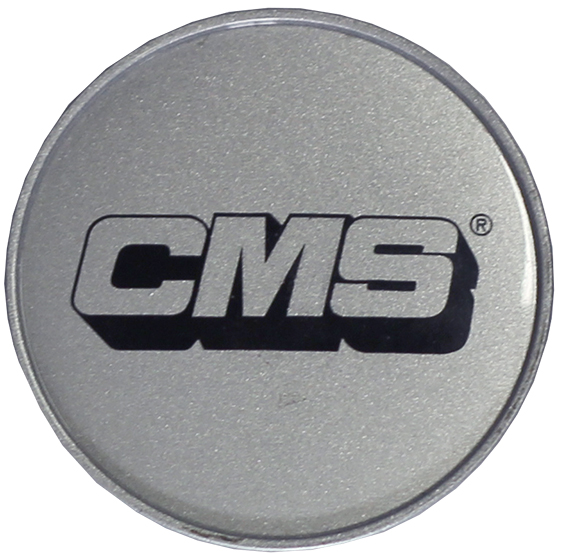 CMS KAPSEL. HÕBEDANE. MUST LOGO. 68MM