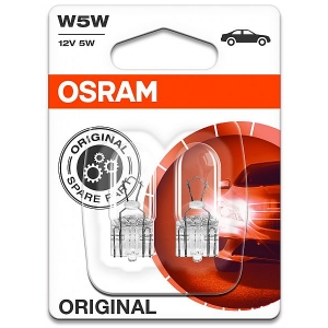 12V T10 PIRN 5W W2.1X9.5D W5W ORIGINAL BLISTER 2TK OSRAM