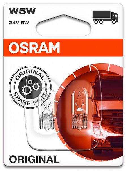 24V T10 PIRN 5W W2.1X9.5D W5W ORIGINAL BLISTER 2TK OSRAM