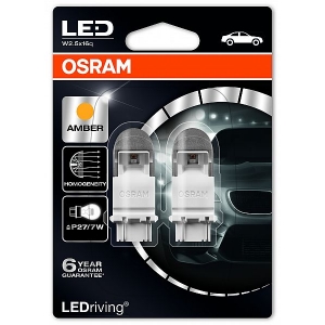 12V W2.5X16Q LED PIRN 2W P27 / 7W KOLLANE PREMIUM BLISTER 2TK OSRAM