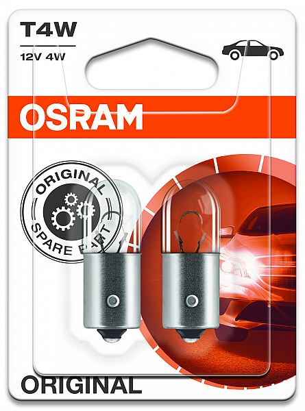 12V BA9S PIRN 4W T4W LF ORIGINAL BLISTER 2TK OSRAM