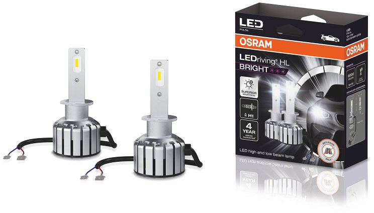 12V H1 LED PIRN +300% 13W 1500LM 2TK OSRAM