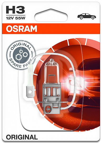 12V H3 PIRN 55W PK22S ORIGINAL BLISTER 1TK OSRAM