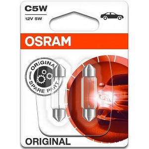 12V SV8.5-8 PIRN 5W 36MM C5W ORIGINAL BLISTER 2TK OSRAM